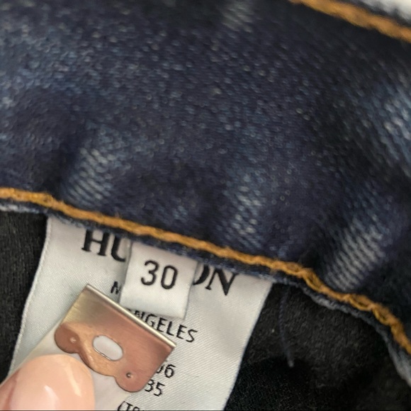 Hudson Bryon Five Pocket Straight Leg Denim Jeans Size 30 - Picture 9 of 13
